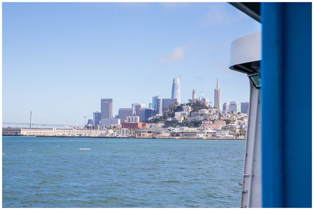 first sight of san francisco from the ferry