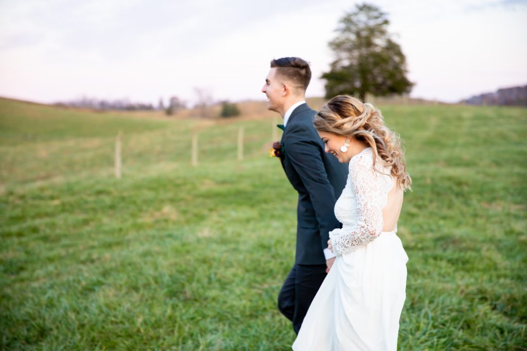 bride-in-white-dress-groom-blue-suit-elopement